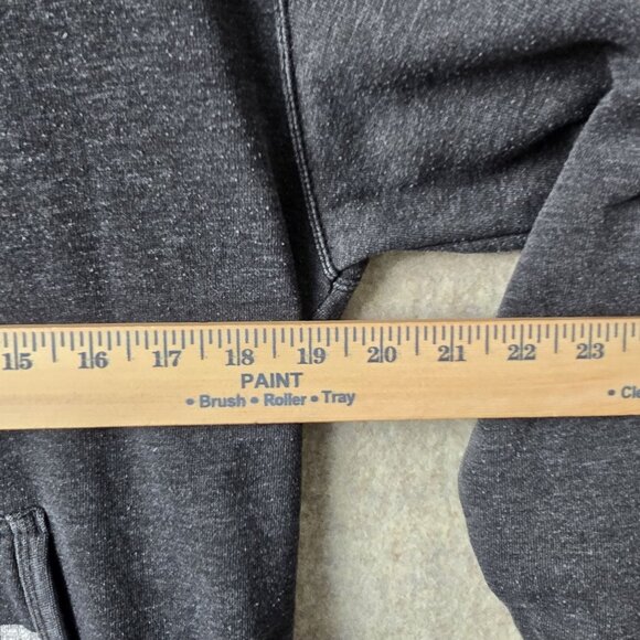 Vintage Charcoal Gray Graphic Hoodie Sweatshirt - Picture 5 of 5